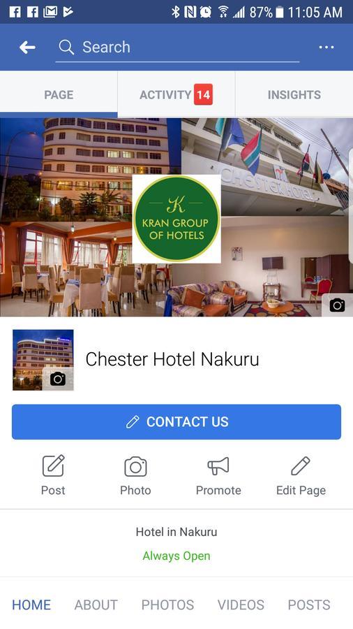 Chester Hotel Nakuru Buitenkant foto